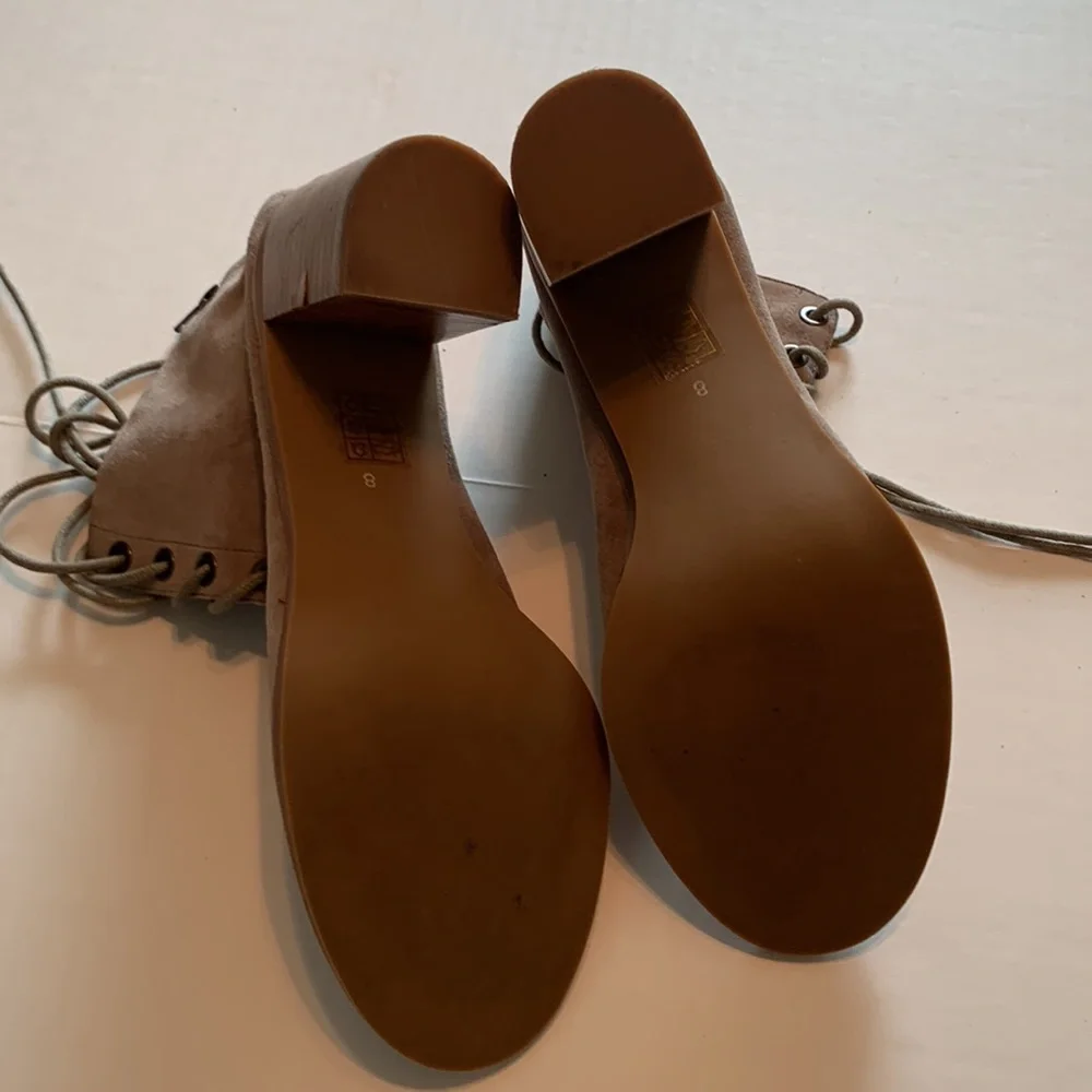 Jeffrey Campbell Women’s Suede Leather Lace Up Shooties - Picture 7 of 8